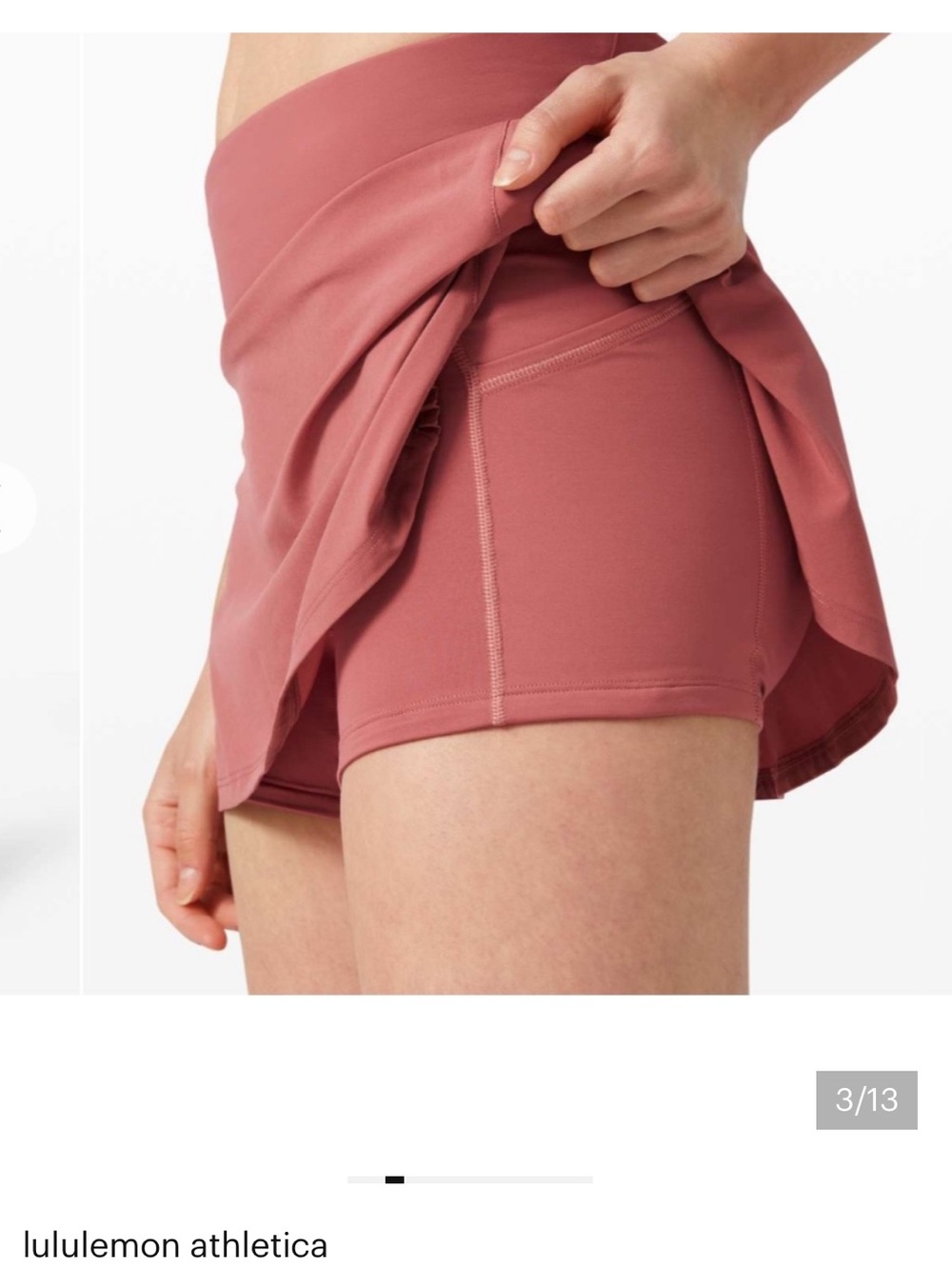 lululemon Play Off The Pleats Peach Athletic tennis Skort/ skirt size 4